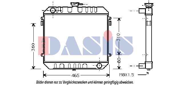 AKS DASIS Radiators, Motora dzesēšanas sistēma 150048N